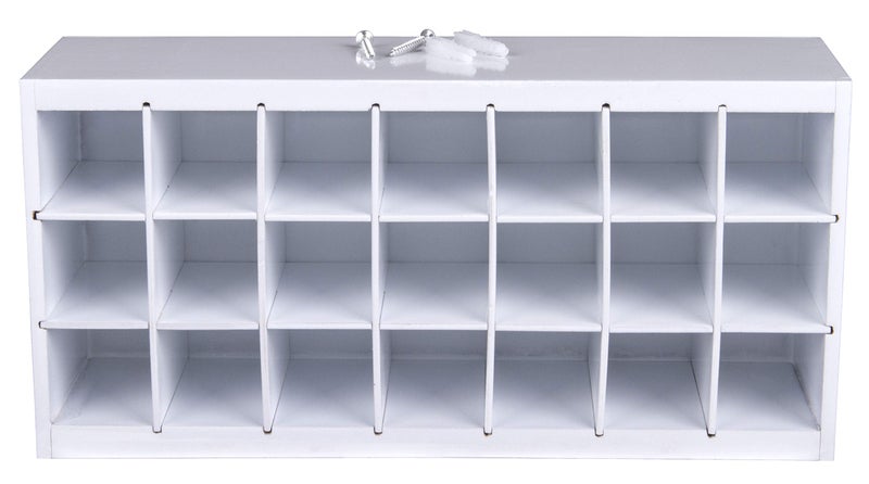ArtBin 6828AG Paint Storage Tray, Art & Craft Supply Storage, Super Satchel System Accessory, Wall Mountable 21 Compartment Paint Organizer, White - Image 2